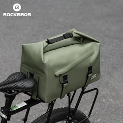 ROCKBROS Bicycle Carrier Bag MTB Bike Fully waterproof Rack Bag Trunk Pannier Cycling Multifunctional Large Capacity Travel Bag
