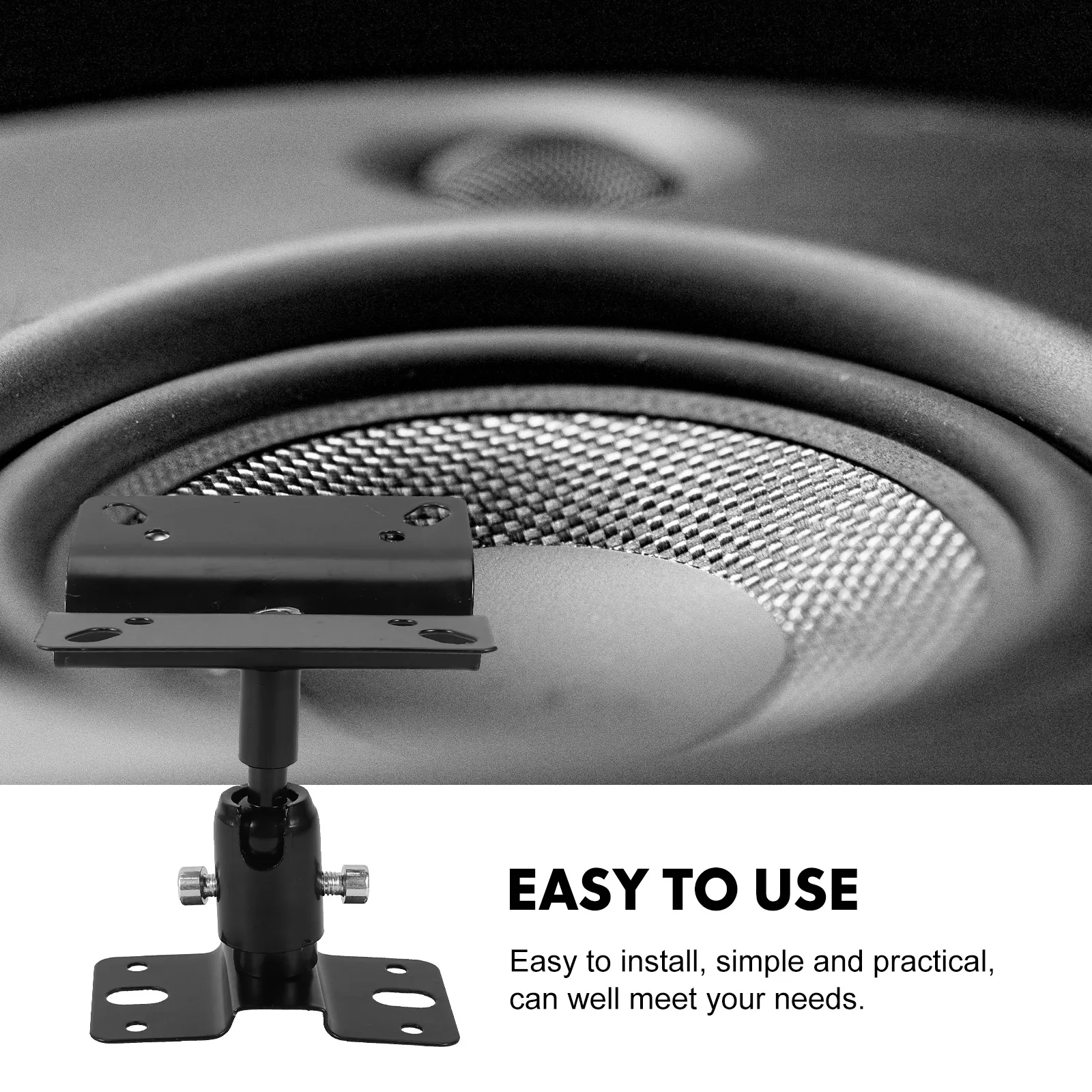

Speaker Rack Wall Mount Adjustable Stands Bracket Space Utilization Home Aesthetic Supports Satellite Speakers Easy Installation