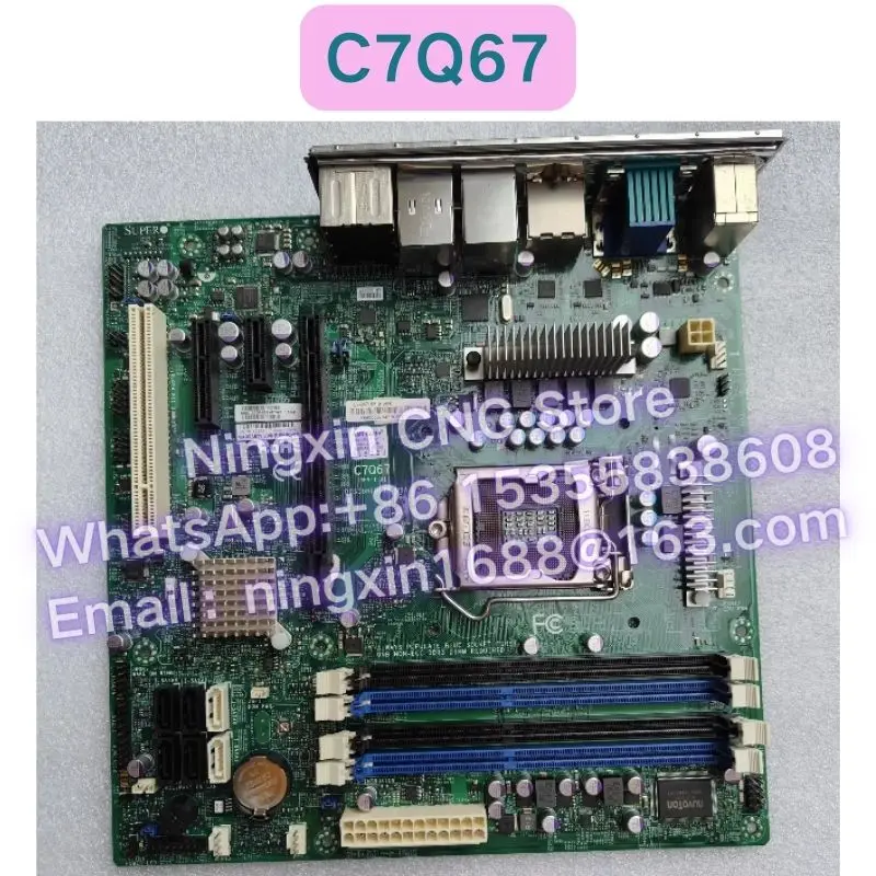 Used C7Q67 C7Q67 REV:1.01 single channel 1155 pin industrial control equipment motherboard Functional test OK Fast delivery