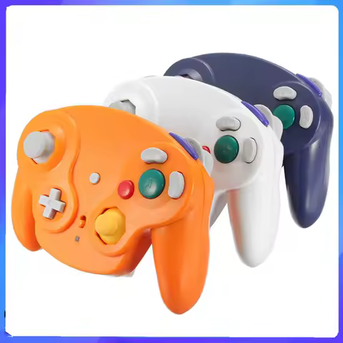 1PC Wireless Gamecube Controller 2.4G Wireless Classic Gamepad With Receiver Adapter Wired Gamepads For NGC Console Games