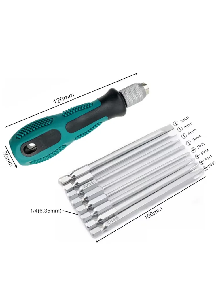 9pcs/set Screwdriver Set Slotted Phillips Screw Driver Magnetic Electrical Home Repair Hand Tool Kit