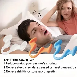 1Pc Silicone Nose Clip Anti Snoring Nasal Dilator Stop Snore Aid Easy Breathe Improve Sleeping Rhinitis