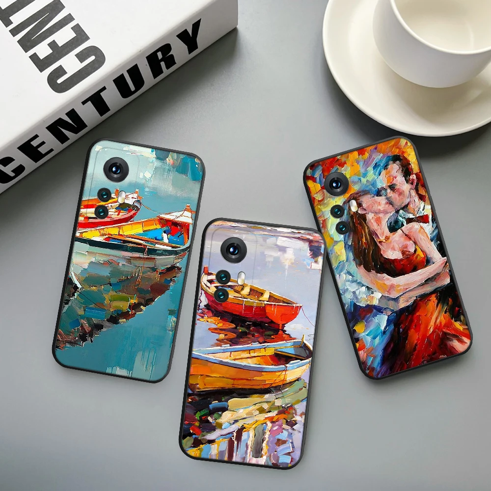 Figure Landscape art oil painting Phone Case for Xiaomi Redmi Note 11 10 9C pro 10X K20 Back Soft Cover Note 9A K40 K30S Cover