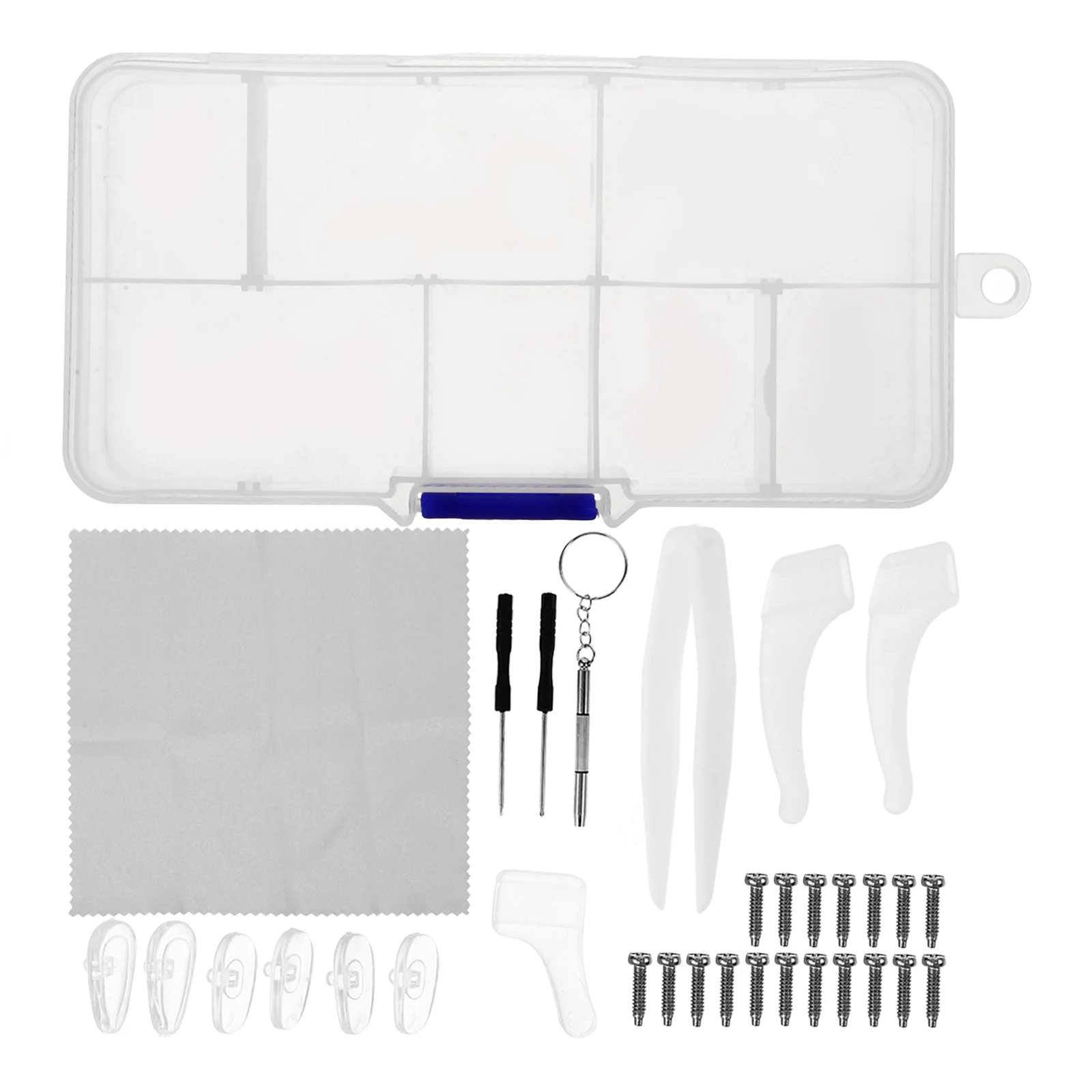 

Comfortable Nose Screw Tool Screws Stainless Steel Pads Eye Glasses Repair Kit with