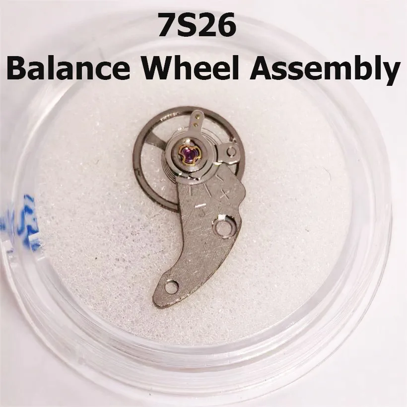 Suitable For 7S26 Mechanics Movement Balance Wheel Assembly Swing Clamp Plate+ Swing Wheel Original Disassembly Watch Accessorie