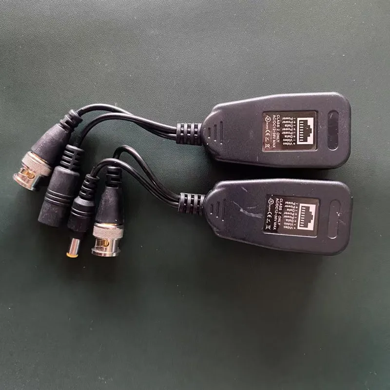 8MP CCTV Coax BNC Video Power Balun Transceiver to CAT5e 6 RJ45 Connector For 4K/5MP/2MP AHD/CVI/TVI/CVBS Camera