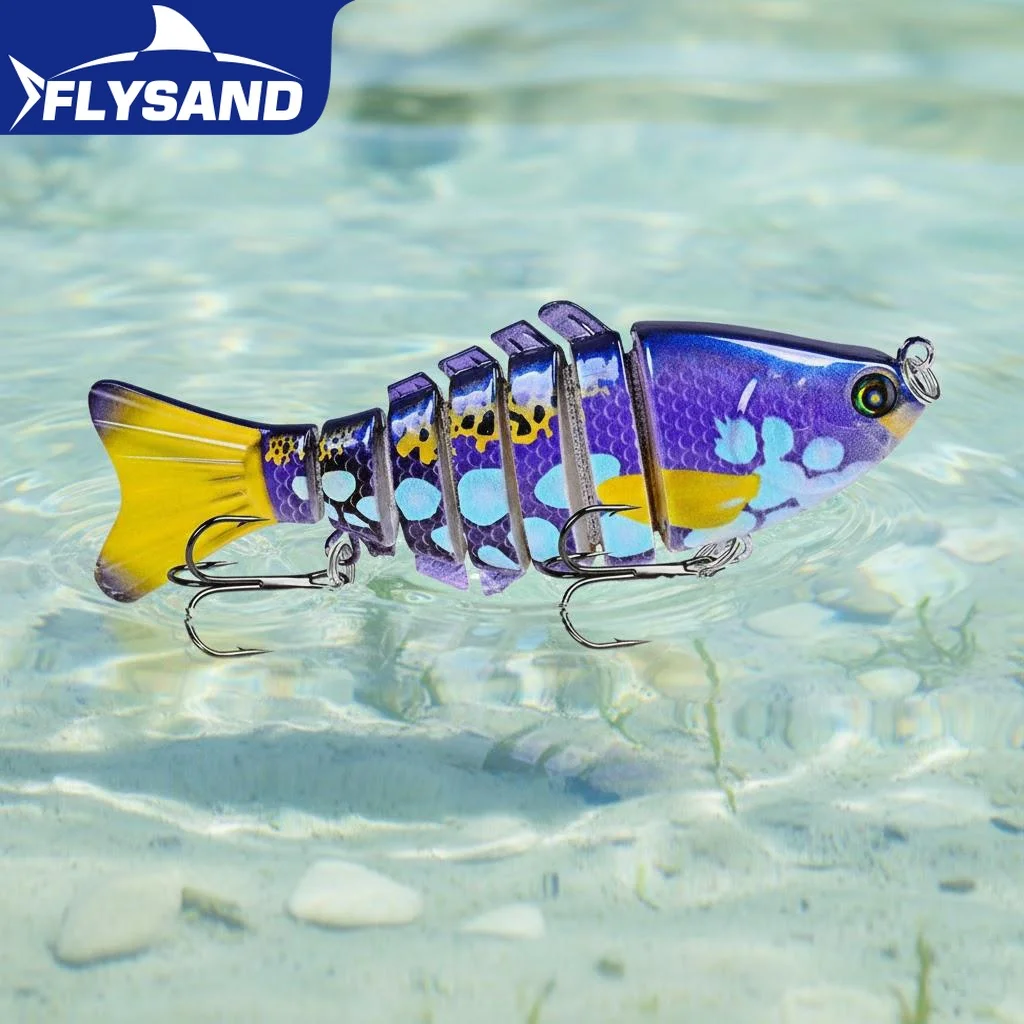10cm 15 5g 6 Segment Multi Jointed Swimbait Fishing Lure Lifelike Wobble Crankbait Fish Lure Tackle Soft Bait for Fishing