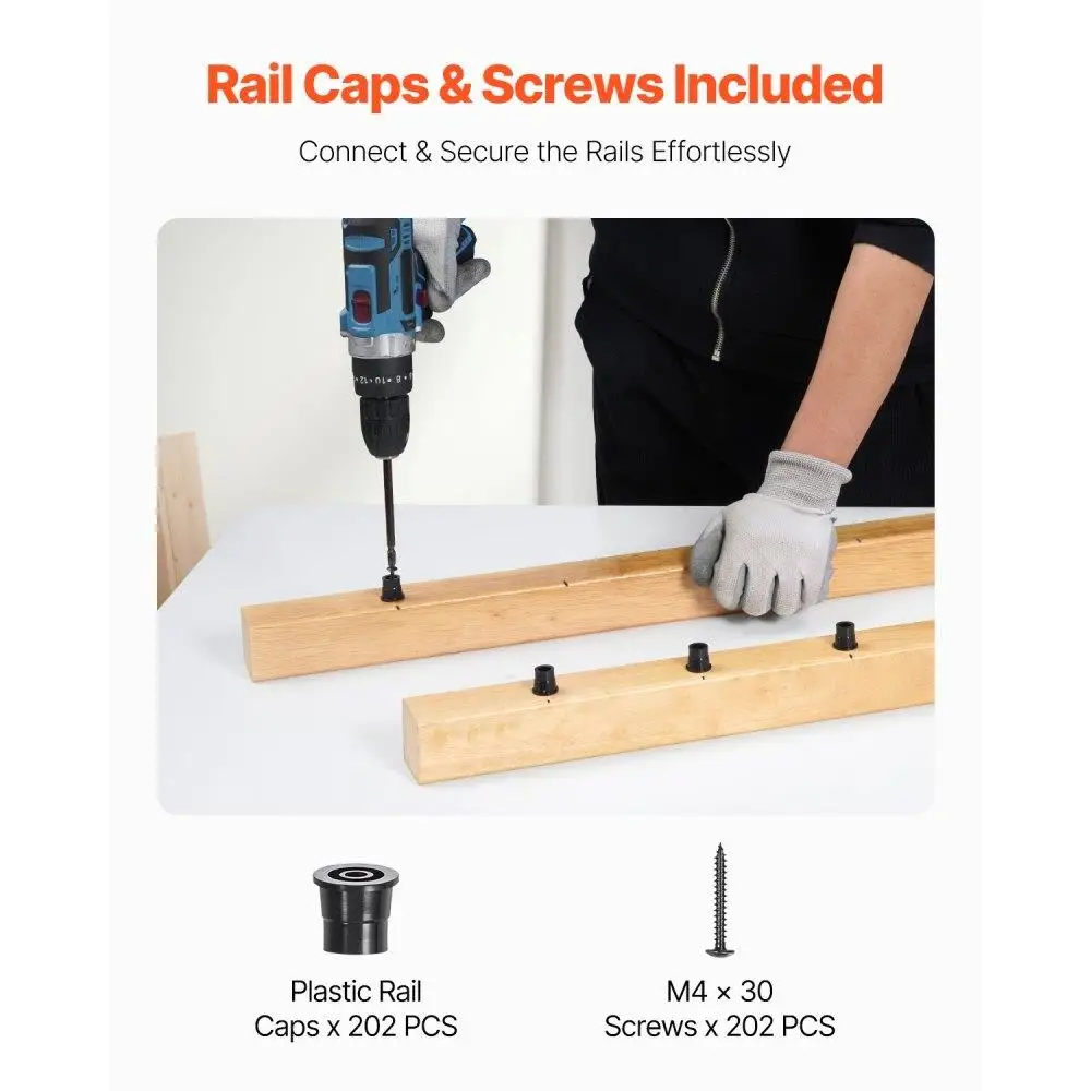 Balaustre per scale in alluminio 101 pezzi 26 pollici include viti