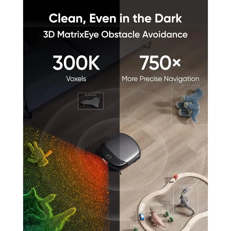 مكنسة كهربائية Omni S1 Pro مع محطة الكل في واحد، مجموعة مكنسة وممسحة Robot HydroJet، أوزون نظيف صديق للبيئة، شفط 8000 باسكال، Ob
