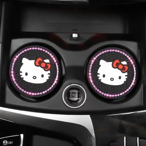 Sanrio Non-Slip Mat Cup Água, Olá Kitty, minha melodia, Kuromi, Household, Anti-Scalding, Acessórios Interior do carro, Calha de armazenamento 10 principais vendas tapetes da hello kitty - №7