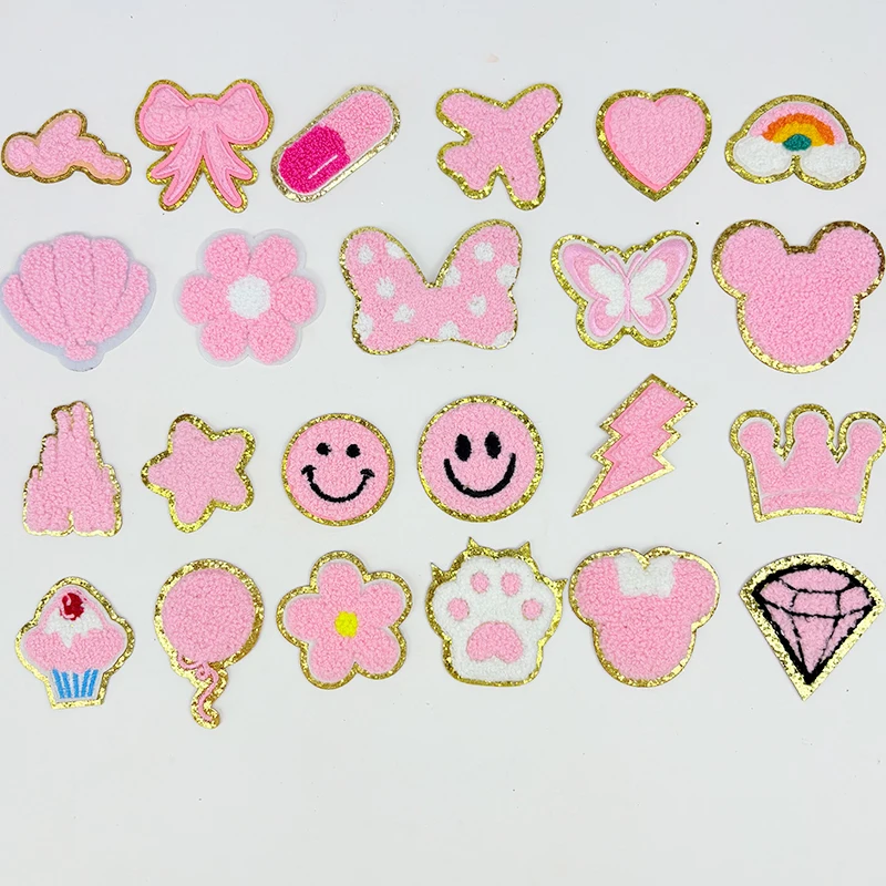 Picture 3: Star Cartoon Embroidery Patches Cloth Sticker Lightning Patch Sticker Bags Jacket Stick on Accessories Applique