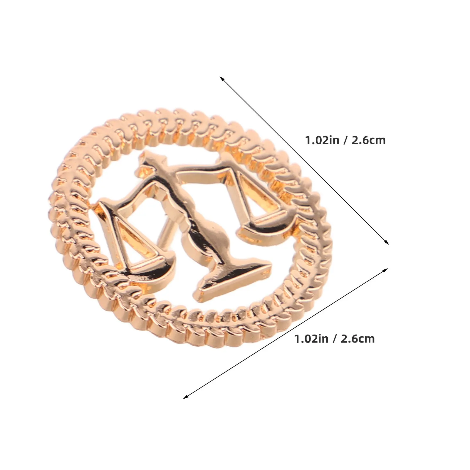 4Pcs Justice Scale Lawyer Lapel Pin Vintage Brooch for Men Women Legal Professionals Suit Shirt Collar Accessories
