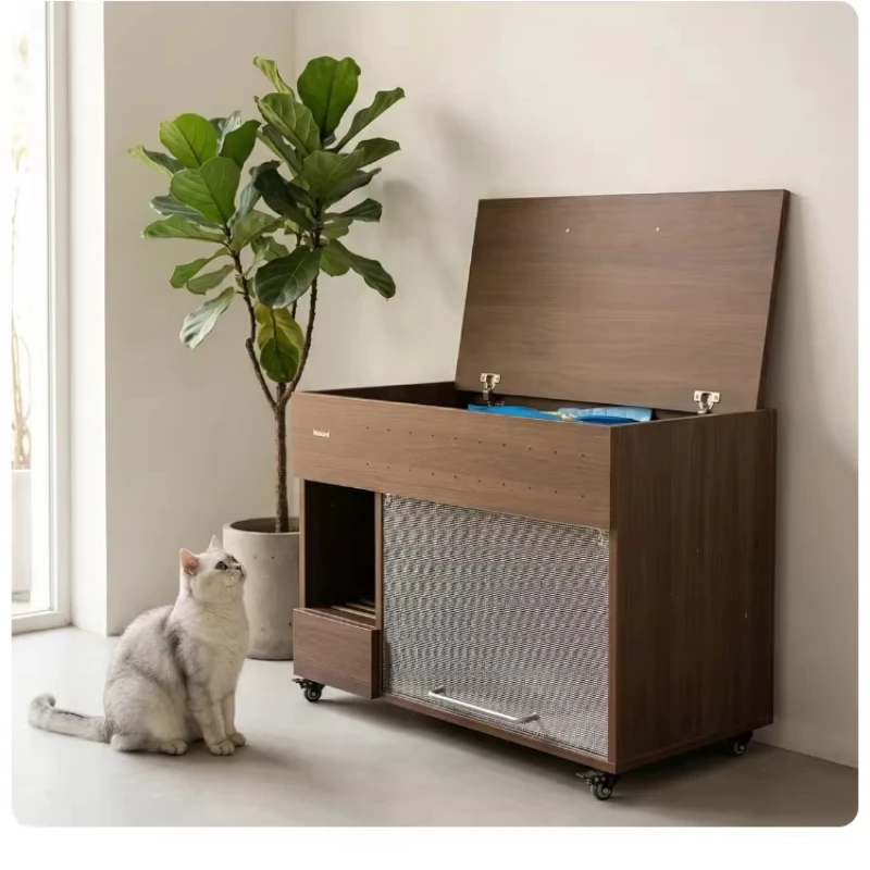 

Automatic Accessories cat Litter Box Stainless Steel Side Entrance cat Litter Box Extra Large Arenero Para Gatos Household Items