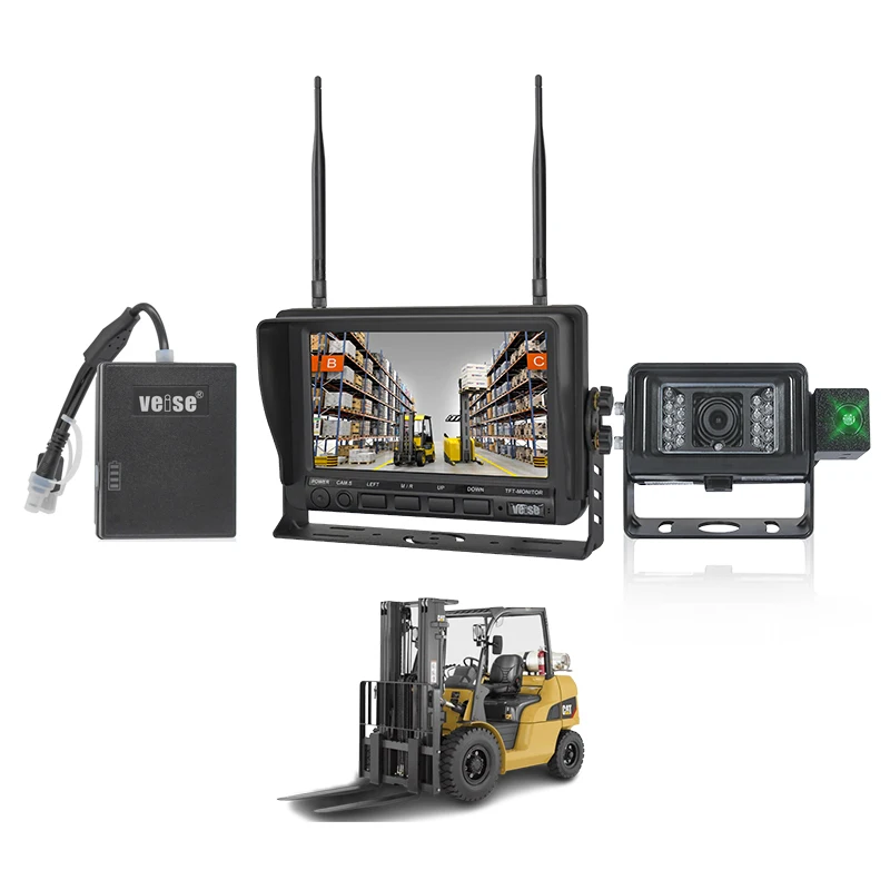 

Strong Magnet Carriage Mounted Laser Camera System For Reach Trucks Wireless Forklift Reverse Camera