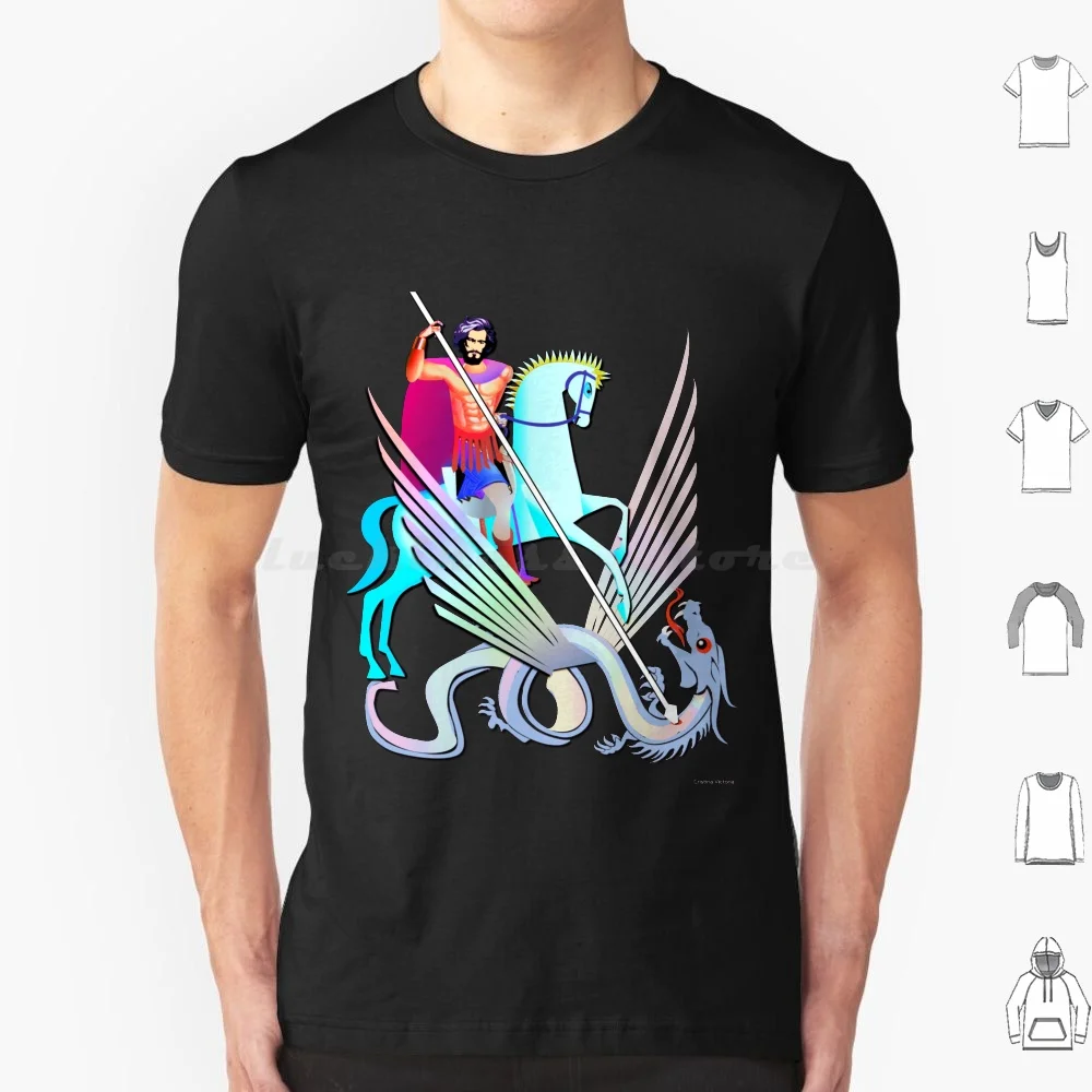 Camiseta de San Jorge y el dragón, talla grande, 100% algodón, Cristina, gran reinicio, Tyranny, Brexit, Foro económico mundial, St George