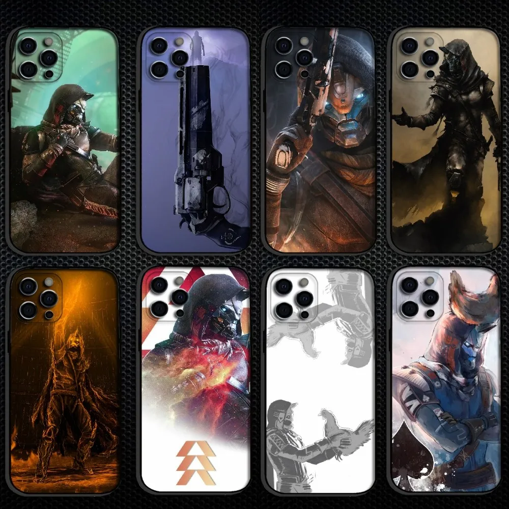 

cyde6 from destiny2 Phone Case For iPhone 16,15,14,13,12,11 Plus,Pro Max, Soft Silicone Black Cover