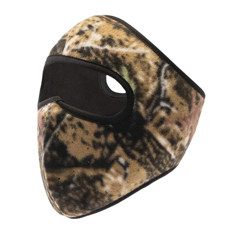 شتاء دافئ القطبية الصوف التمويه غطاء الوجه النساء غطاء للأذنين ركوب إيرفلاب الرجال في الهواء الطلق قناع مقاوم للبرودة #1