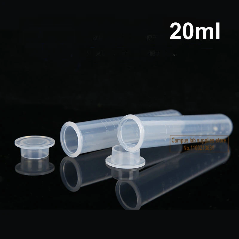 30pcs/50pcs/100pcs Lab Plastic Centrifuge Tube 10/15/20/50/100/120ml PP Tests Tube with Socket Cover