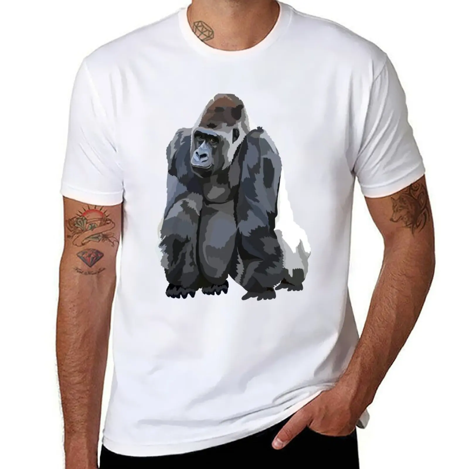 

G is for Gorilla T-Shirt t shirts for man pack cotton t shirts with prints T-Shirt