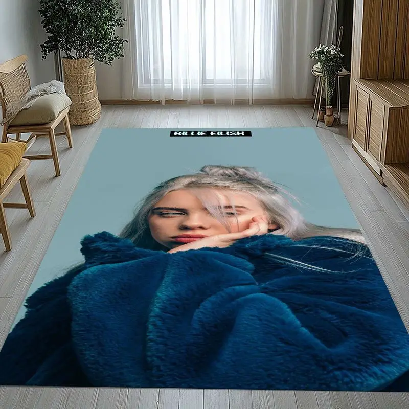 Billie Eilish Style Grunge Music Corner Non-Slip Large Area Rug for Living Room,Bedroom Playroom Carpet Mat for Sofa,Home Decor