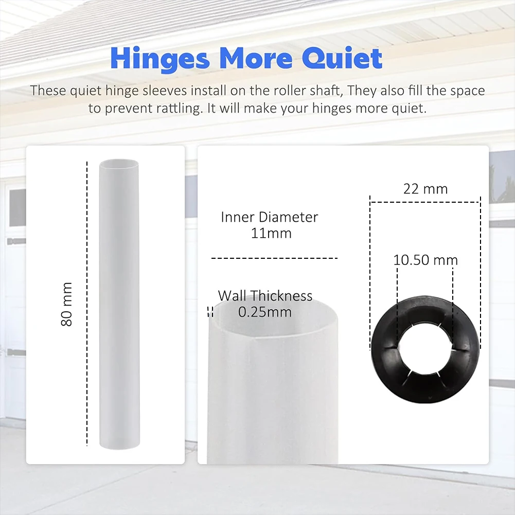 20 Stück Präzisionslager, hohe Belastung, Standardrollen, Hardware-Werkzeuge, 80 mm, kompatibel mit leisem Garagentor-Rollenlager