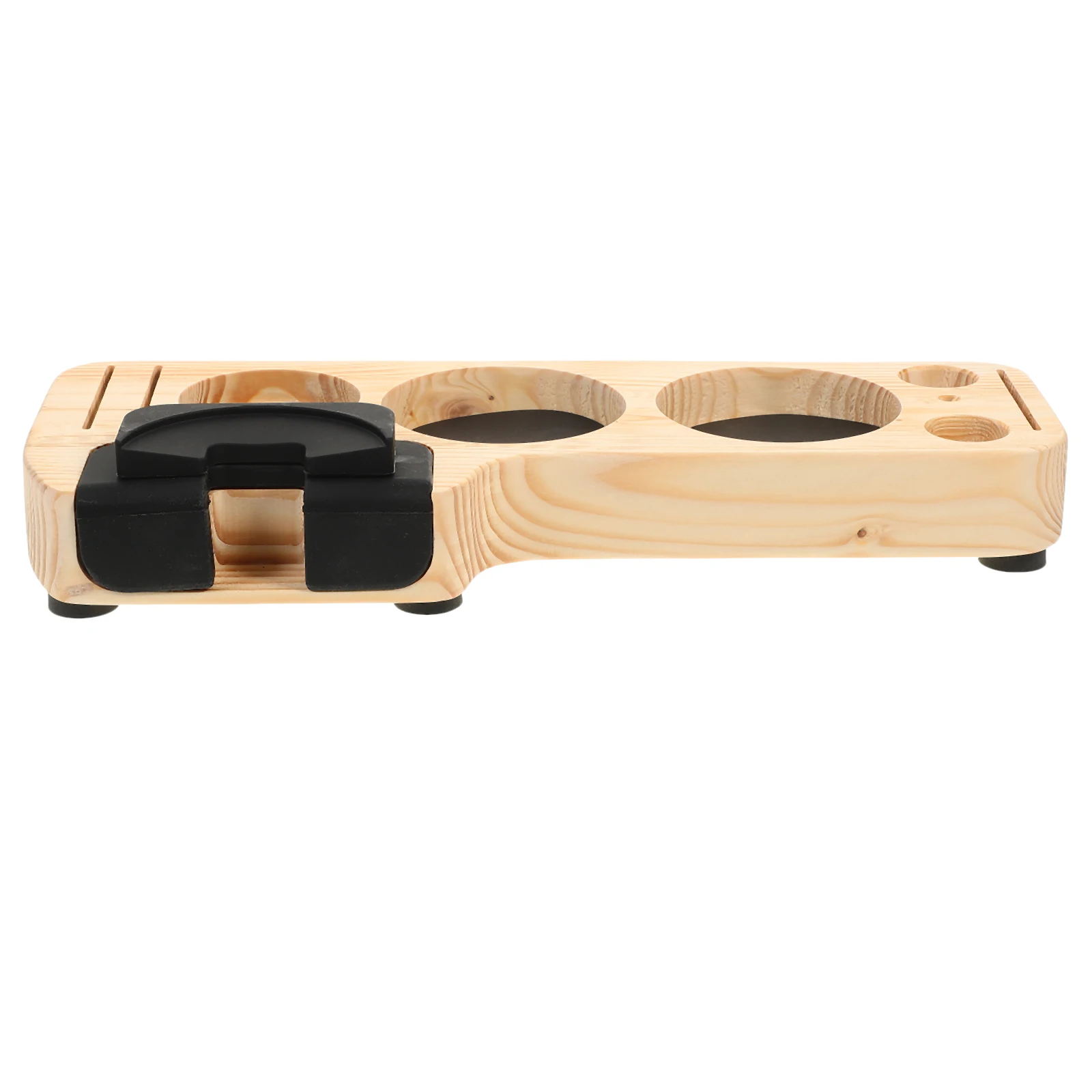 Wooden Tamper Stand Coffee Machine Accessories Stable Holder Countertop Desktop Storage Base Powder Tool Household Shop Hotel