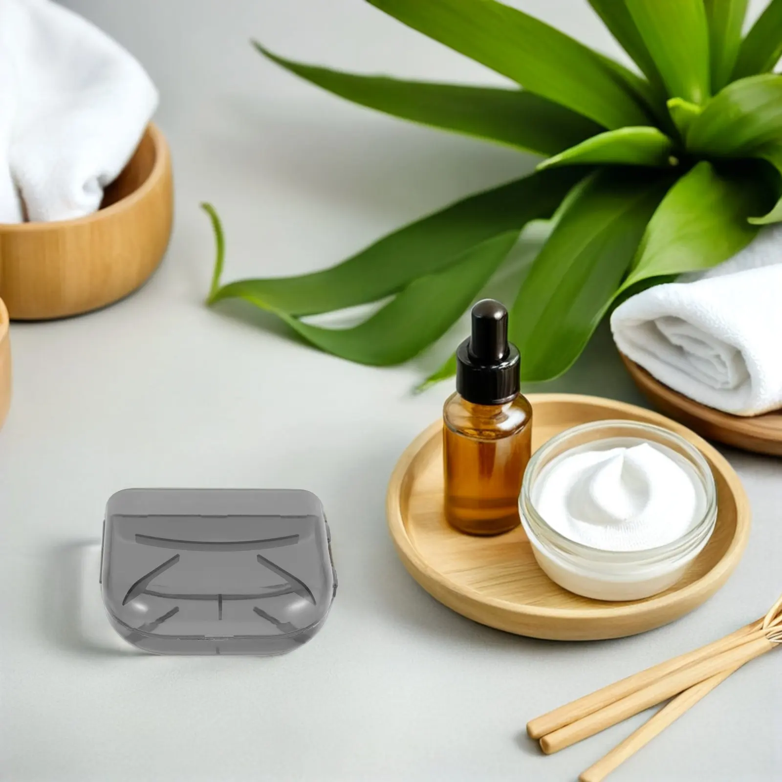 Estojo Portátil para 4 Pincéis de Contorno Facial - Organizador de Viagem para Maquiagem e Ferramentas de Beleza