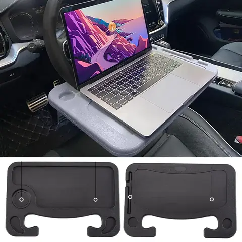 Car Portable Laptop Computer Desk Mount Stand Eat Work Car Steering Wheel Dining Table BracketDrink Food Coffee Tray Board