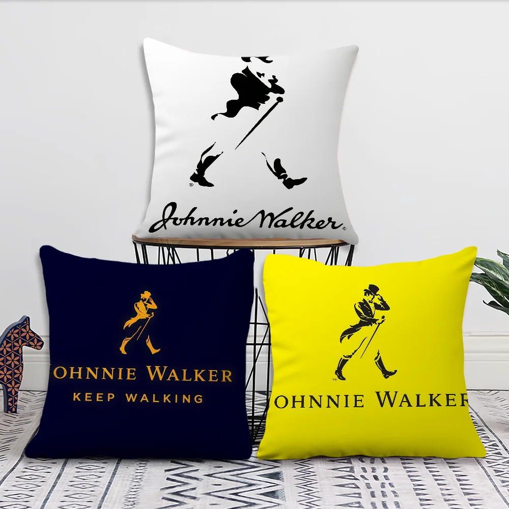 J-JOHNNIE WALKER Beer cushion cover For Pillow Printing Sofa Decoration Home Car Room Coffee Shop Office Nordic Simplicity