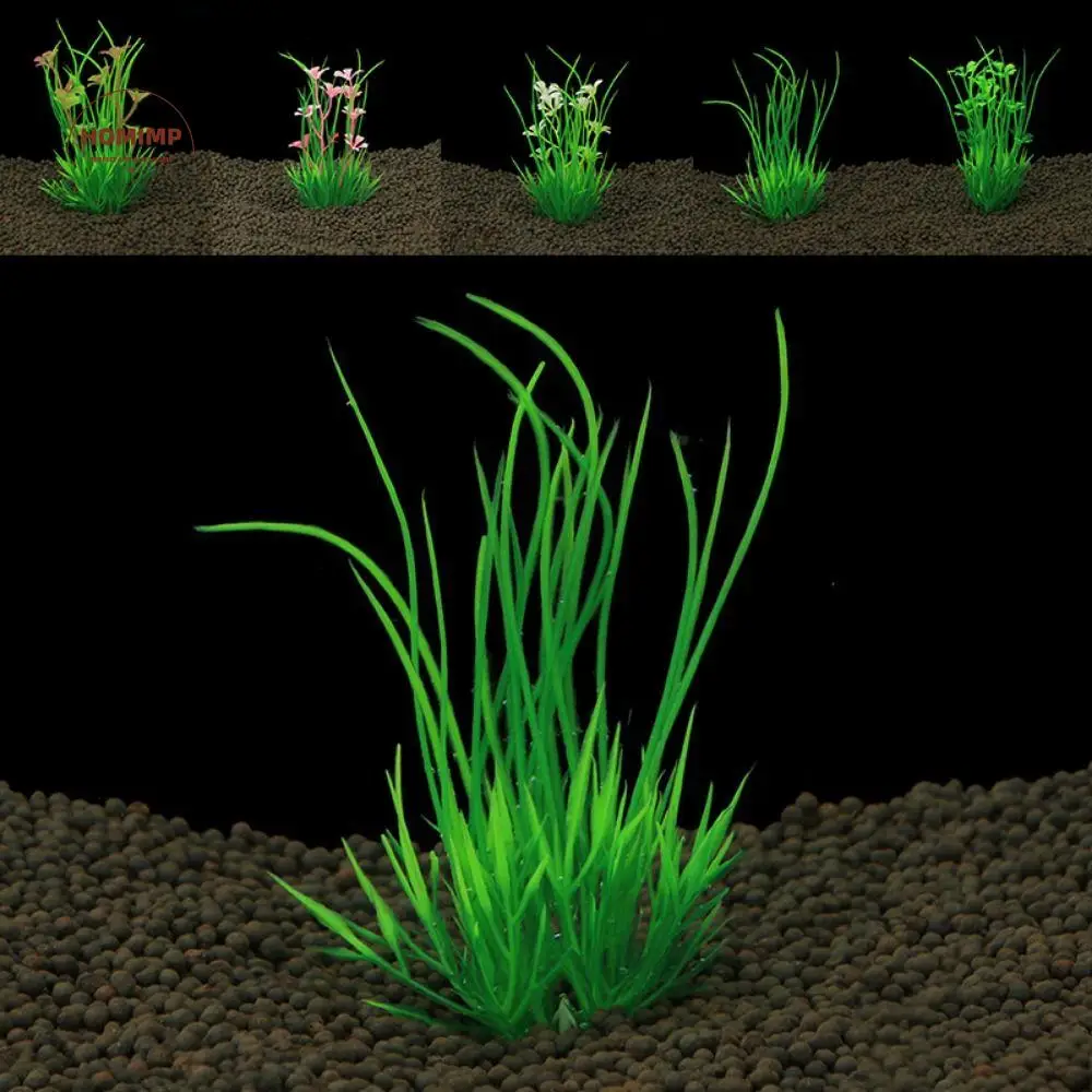 

Lifelike 13cm Artificial Aquarium Plants Plastic Simulation Aquatic Green Plant Green Water Weeds Ornament Fish Tank