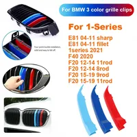 Pegatinas para parrilla de coche, accesorios de rejilla de carreras para BMW F40, F20, F21, E87, E82, E81, E88, 3 piezas