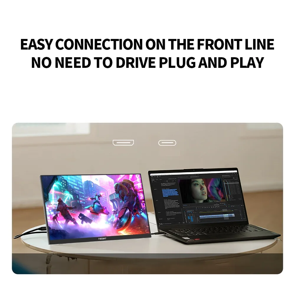 

FIREBAT FB16 15.6 Inch Portable Display Monitor with 1920*1080 60Hz Refresh Rate 45%sRGB Color Accuracy
