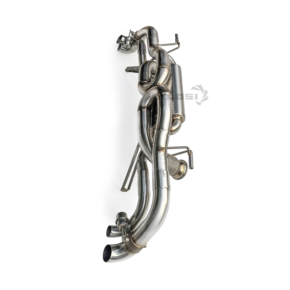 Factory Wholesale for Audi R8 V10 5.2l 2015-2023 vacuum valve automotive performance exhaust pipe system ss304 refitted vehicle