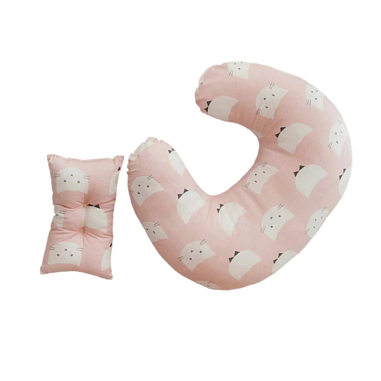 U Shape Baby Nursing Pillow Comfortable Breathable Multifunctional with Hidden Zipper Sleeping Pillow for Pregnancy Mom Feeding