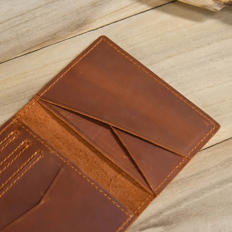 Vintage Leather Driver License Wallet Men Women Genuine Leather Slim Wallet Organizer Cover Male Female Minimalist Card Holder