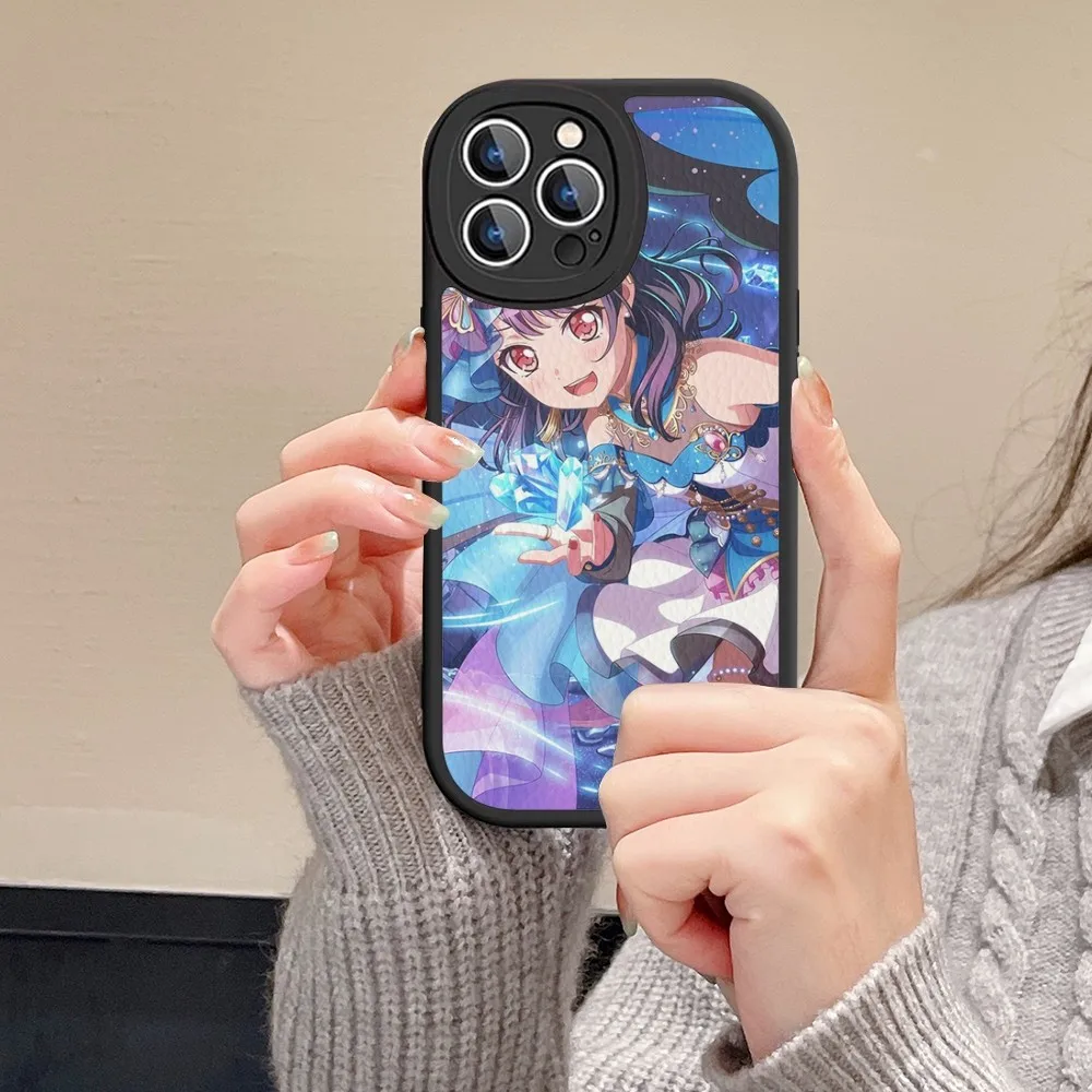 Anime bang rüya telefon kılıfı sert deri iphone 14 13 12 mini 11 14 pro max xs x xr 7 8 plus Fundas