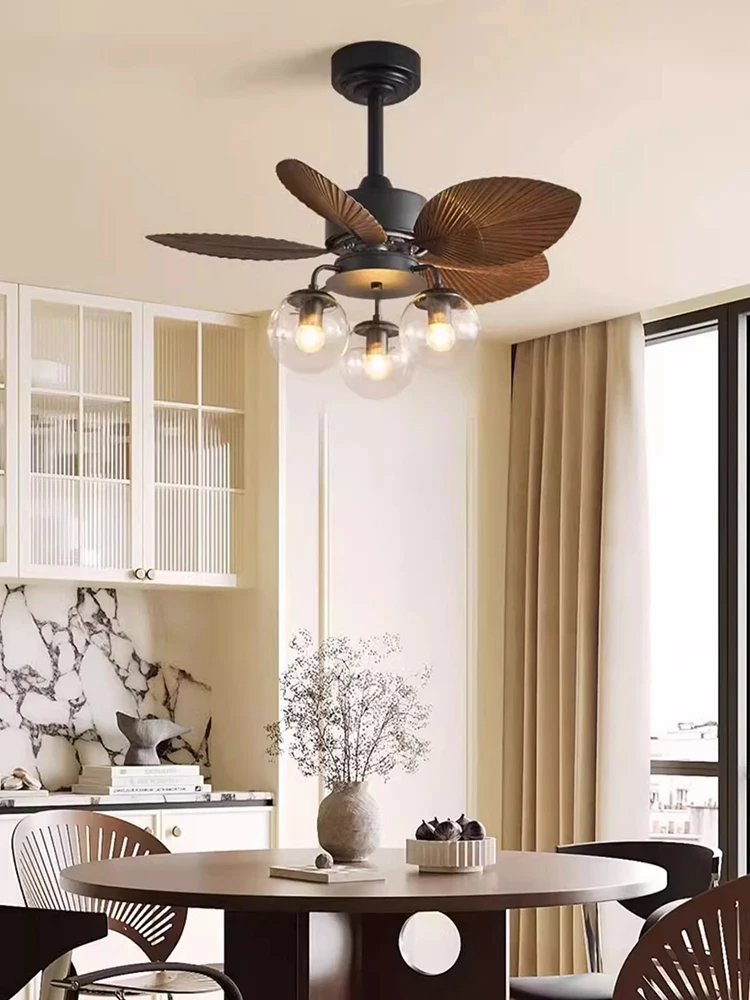 Modern Three Colour Ceiling Fan with LED Light Remote Control, Indoor Living Room, Bedroom, Kitchen Lamps, Noiseless Electric Fa