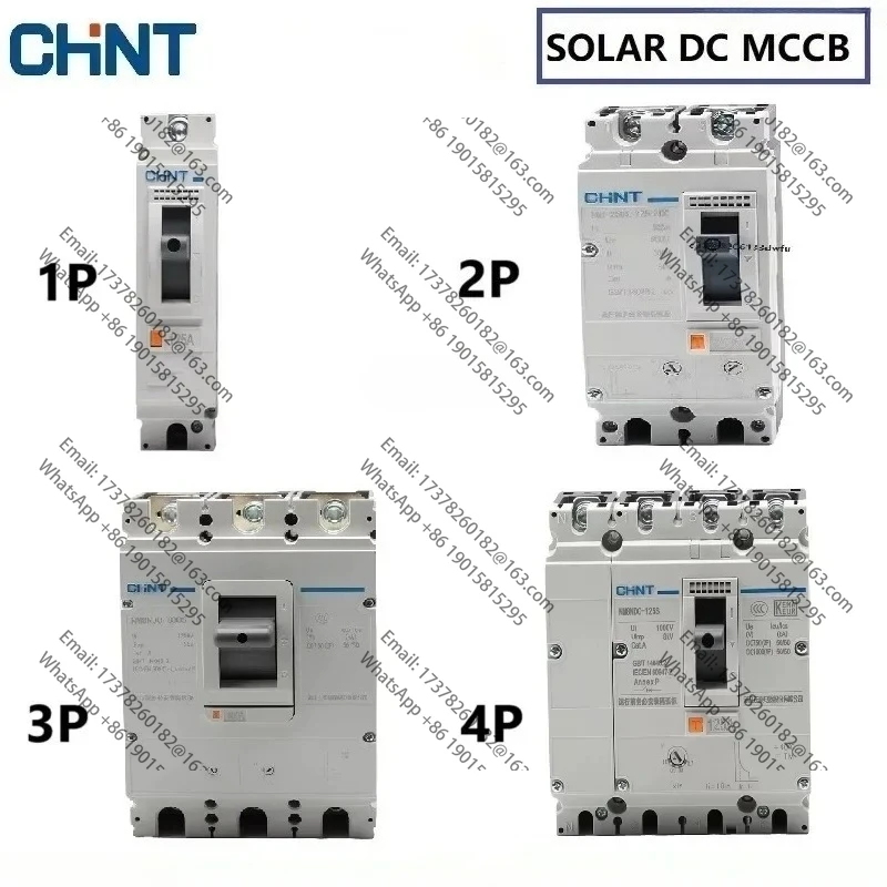 

CHINT NM8NDC 1P 2P 3P 4P DC MCCB Molded Case Circuit Breaker Photovoltaic Solar Energy Power Motor Protection Switch 160A 250A