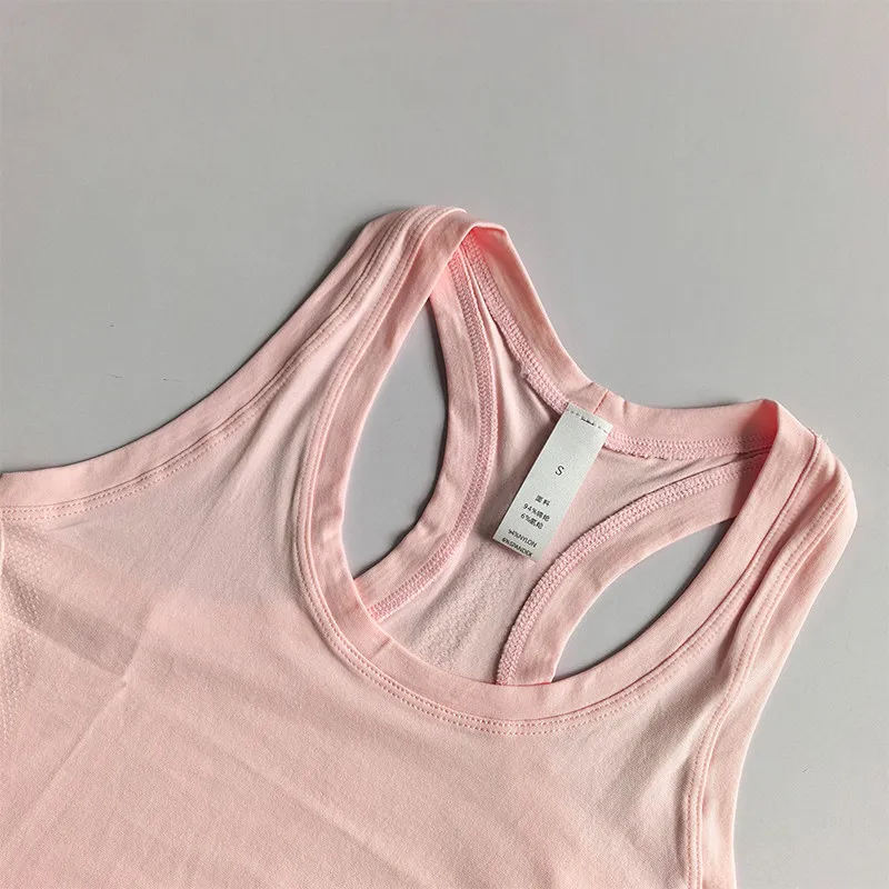 Sportweste Schnelltrocknend Einlagig Yoga-Bekleidung Schlanke Elastische Fitness-Oberbekleidung ohne Brustpolster für Pilates – Detail 12