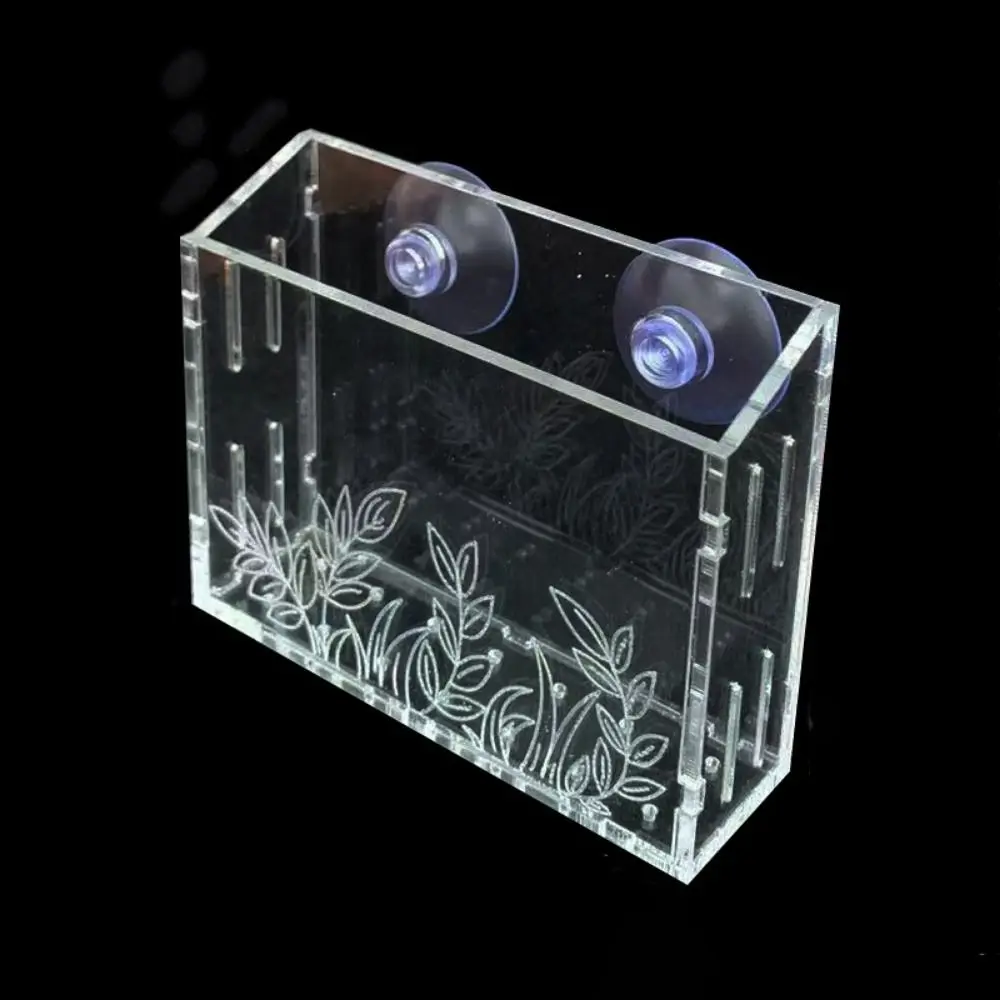 

Wall Hanging Aquarium Plants Cup Floating Transparent Aquatic Planter Holder With suction cups Adjustable Fish Tank Planting Cup