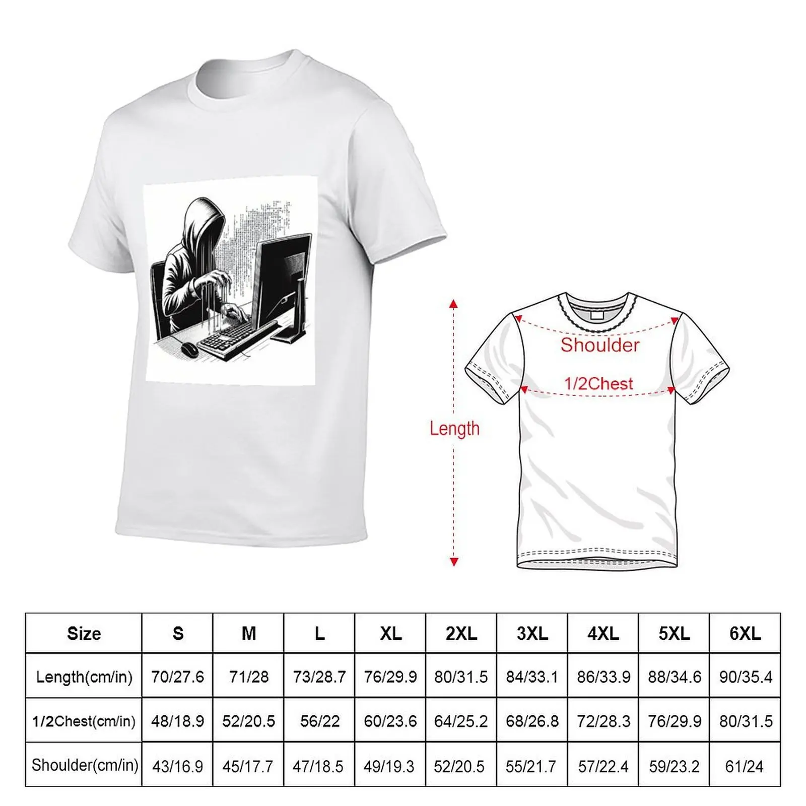 The Phantom Coder Defends T-Shirt man t shirts cotton man t shirts high quality luxury brand T-Shirt