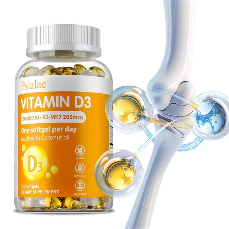 

Vitamin D3+K2 Supplement - Supports Heart, Bone and Immune Health, Promotes Calcium Absorption and Boosts Energy Levels