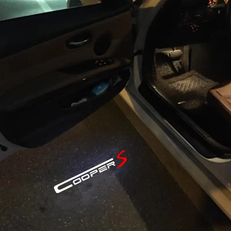 2 шт. Cooper S проектор светодиодный автомобильный дверной призрак тень приветственный свет для Works R55 R56 R50 R53 R60 R61 F54 F55 F56 F60 аксессуары