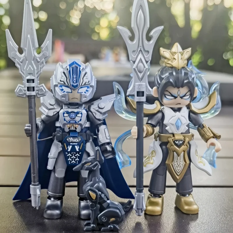 

In Stock Blokees Hero Spire Warrior Version 04 Blind Box Kylin Ji Fa Yang Jian Sun Wukong Assembled Movable Model Toys Kids Gift