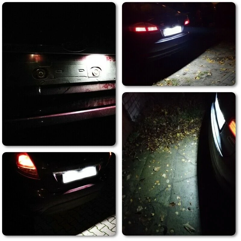 2X светодиодный номерной знак для Ford FOCUS MK II FIESTA MK VII MONDEO MK IV KUGA светильник 2008-2019