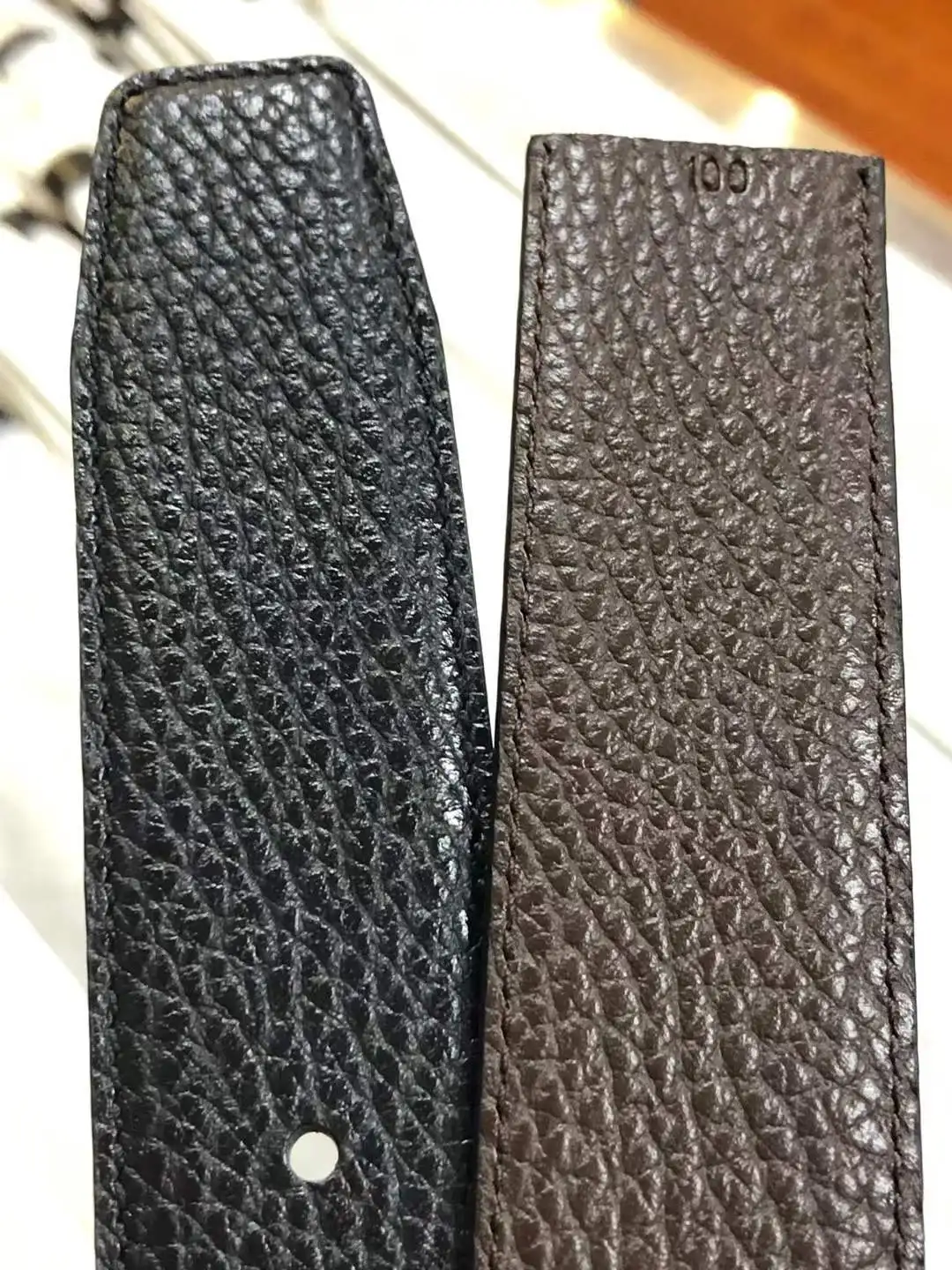 Unisex stainless steel pin buckle belt British high-end private customization 3.5cm1.35in