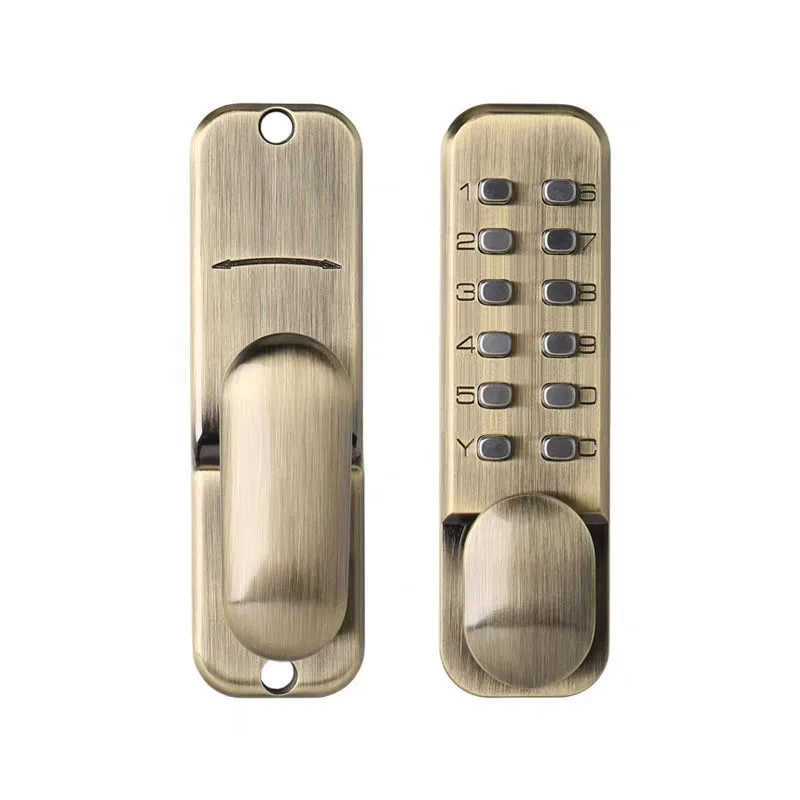 Courtyard Aluminum Art Gate Mechanical Combination Lock Waterproof Sunproof Anti Theft Password Lock for Iron Gate Zinc Alloy