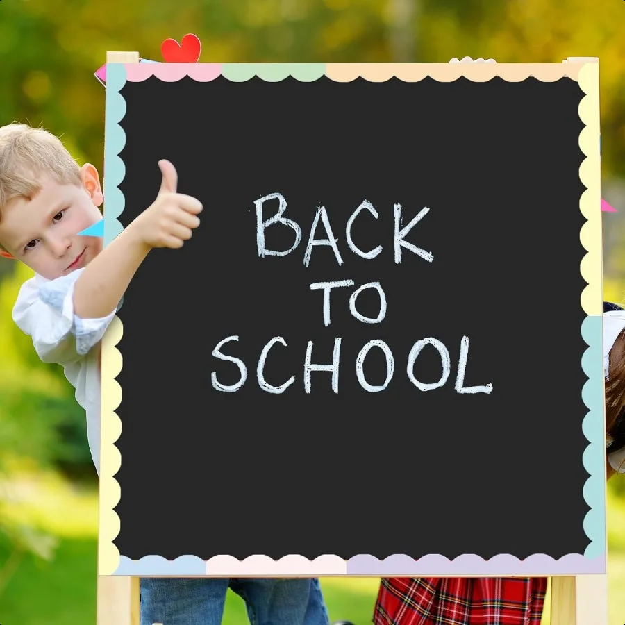 24 قطعة من الحدود المغناطيسية للفصول الدراسية، حدود لوحة الإعلانات المغناطيسية، شرائط السبورة البيضاء الصدفية للمدرسة والفصول الدراسية والمكتب C