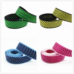 2 Yards 22mm Color Diagonal Stripes Edging Webbing Luggage Straps Pet Collar  Watch Strap Sewing Bag Belt Accessories #Ro