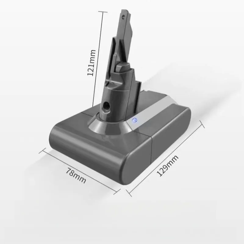 18650 12800mAh 21.6V 6S1P Handheld Lithium Battery for Dyson V7 Series Vacuum Cleaner Large Capacity Rechargeable Battery